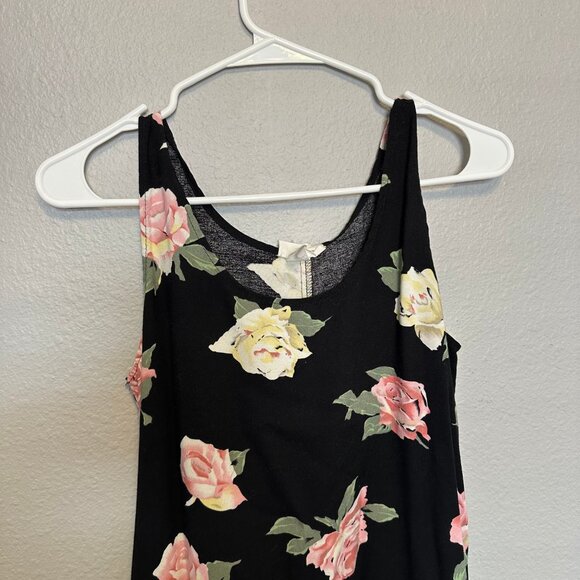 Connie Choi Black Floral Dress Size S - Picture 2 of 5